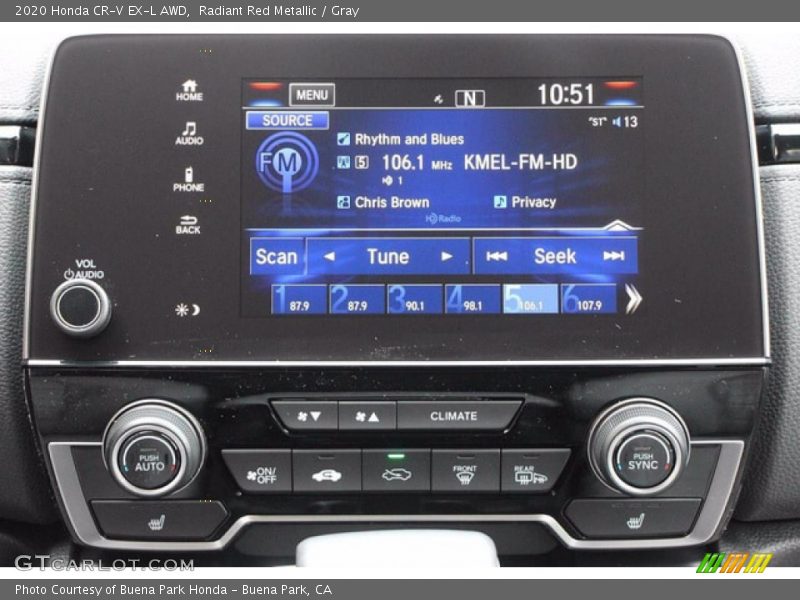 Controls of 2020 CR-V EX-L AWD