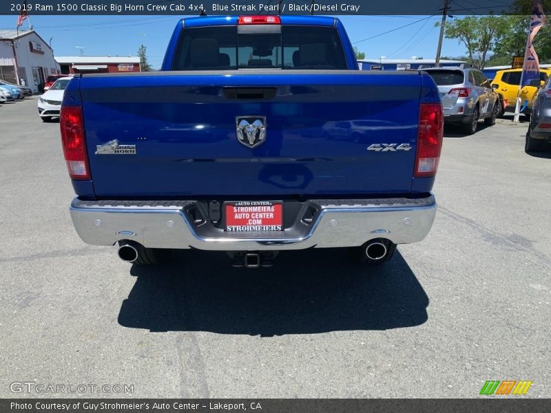 Blue Streak Pearl / Black/Diesel Gray 2019 Ram 1500 Classic Big Horn Crew Cab 4x4