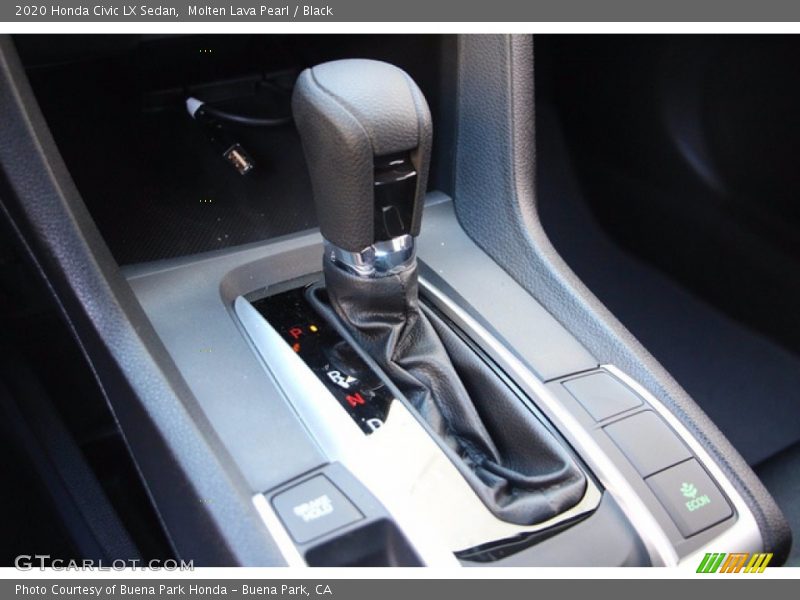 Molten Lava Pearl / Black 2020 Honda Civic LX Sedan
