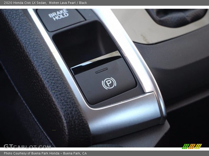 Molten Lava Pearl / Black 2020 Honda Civic LX Sedan