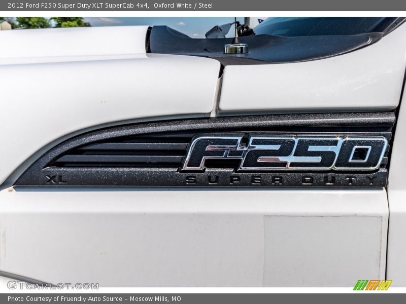 Oxford White / Steel 2012 Ford F250 Super Duty XLT SuperCab 4x4