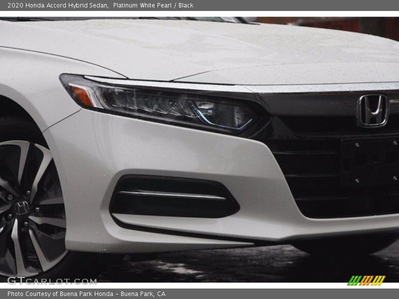 Platinum White Pearl / Black 2020 Honda Accord Hybrid Sedan