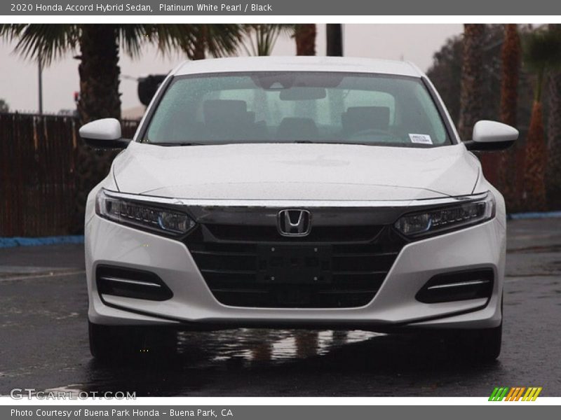 Platinum White Pearl / Black 2020 Honda Accord Hybrid Sedan