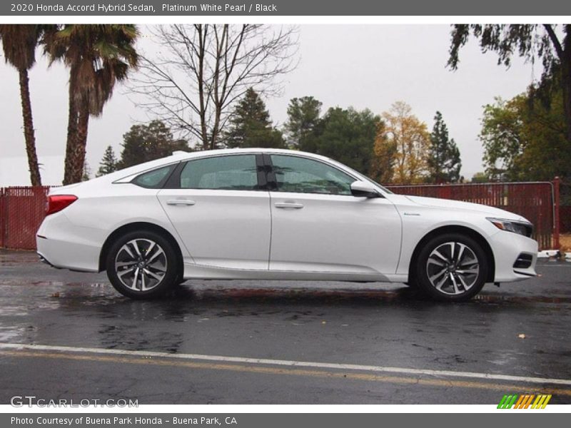 Platinum White Pearl / Black 2020 Honda Accord Hybrid Sedan