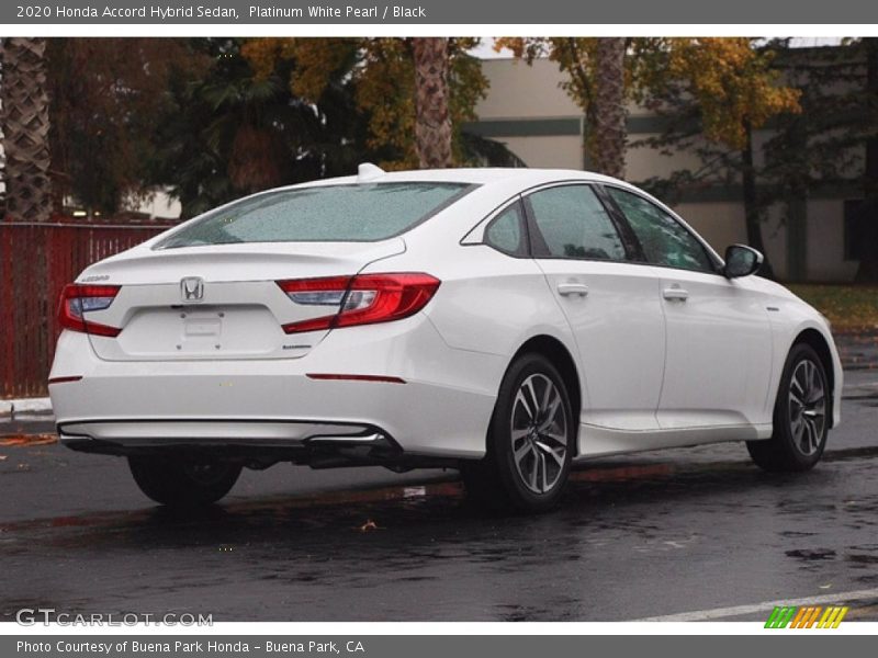 Platinum White Pearl / Black 2020 Honda Accord Hybrid Sedan