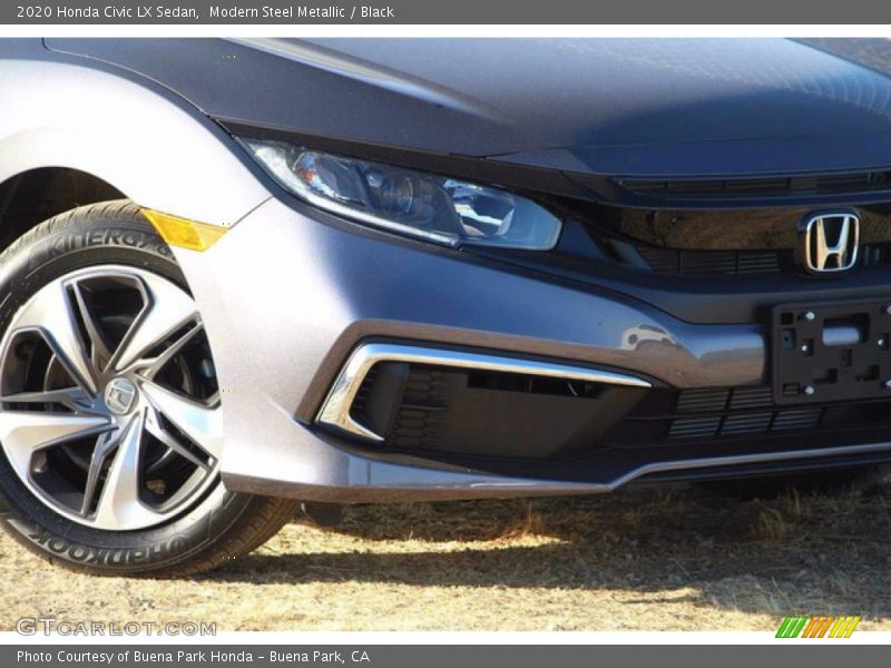 Modern Steel Metallic / Black 2020 Honda Civic LX Sedan
