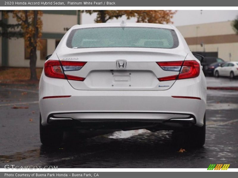 Platinum White Pearl / Black 2020 Honda Accord Hybrid Sedan