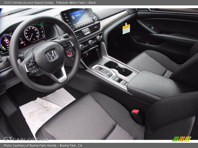 Platinum White Pearl / Black 2020 Honda Accord Hybrid Sedan