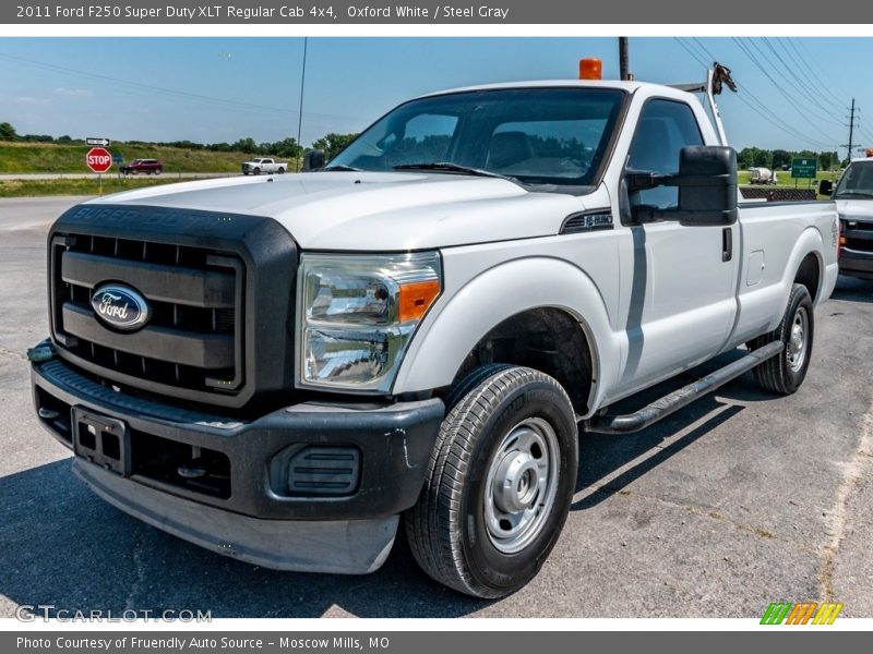 Oxford White / Steel Gray 2011 Ford F250 Super Duty XLT Regular Cab 4x4