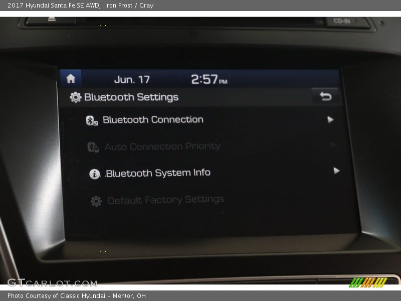 Iron Frost / Gray 2017 Hyundai Santa Fe SE AWD