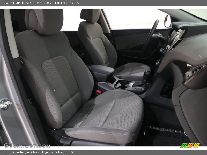 Iron Frost / Gray 2017 Hyundai Santa Fe SE AWD