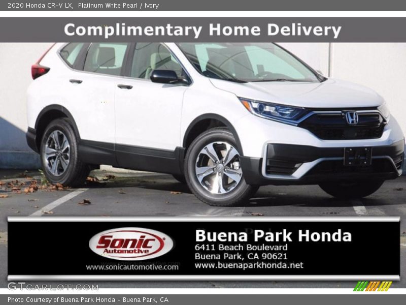 Platinum White Pearl / Ivory 2020 Honda CR-V LX