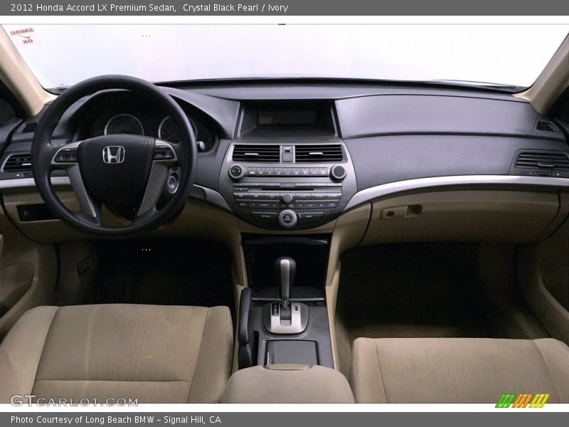 Crystal Black Pearl / Ivory 2012 Honda Accord LX Premium Sedan