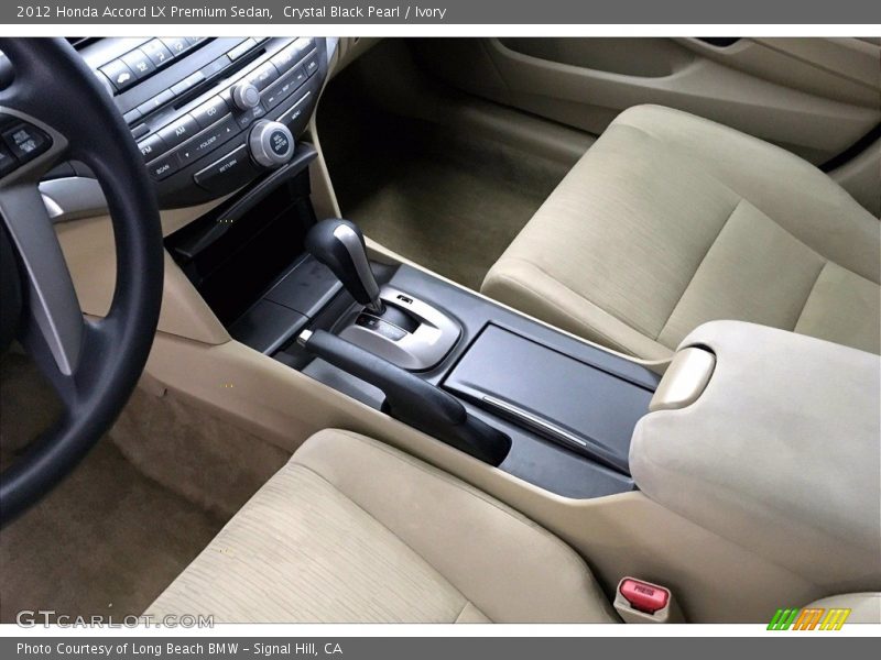 Crystal Black Pearl / Ivory 2012 Honda Accord LX Premium Sedan