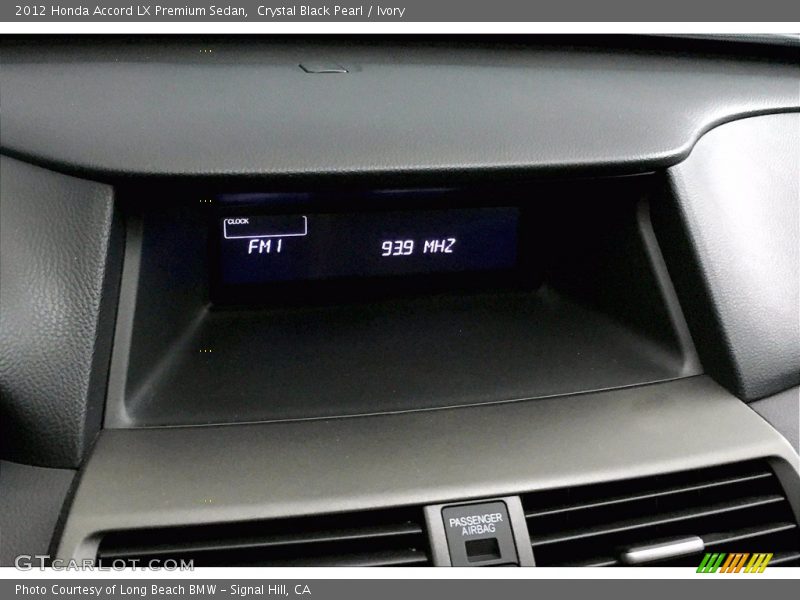 Crystal Black Pearl / Ivory 2012 Honda Accord LX Premium Sedan