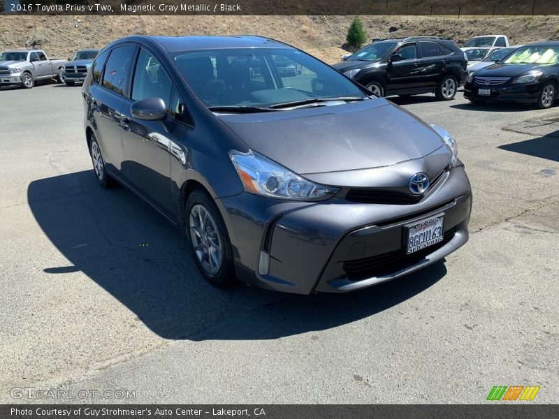 Magnetic Gray Metallic / Black 2016 Toyota Prius v Two