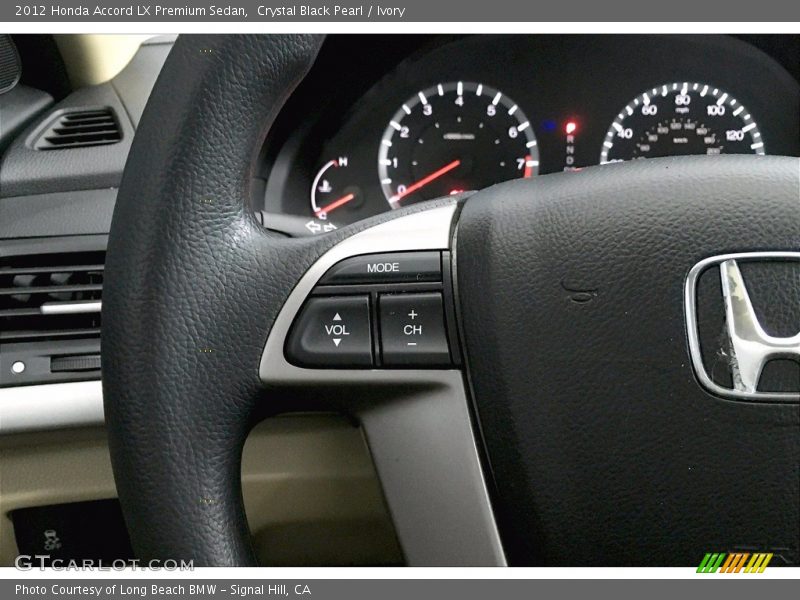 Crystal Black Pearl / Ivory 2012 Honda Accord LX Premium Sedan