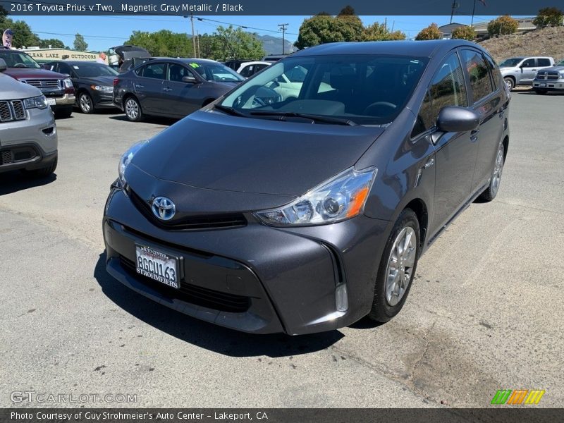 Magnetic Gray Metallic / Black 2016 Toyota Prius v Two