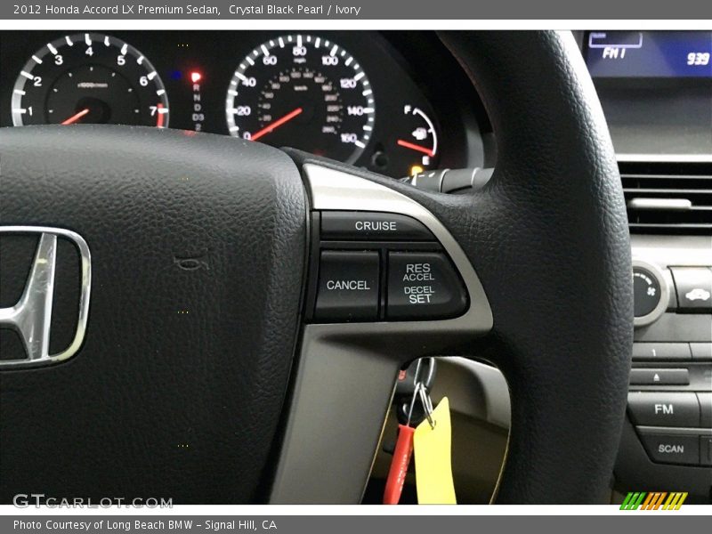 Crystal Black Pearl / Ivory 2012 Honda Accord LX Premium Sedan