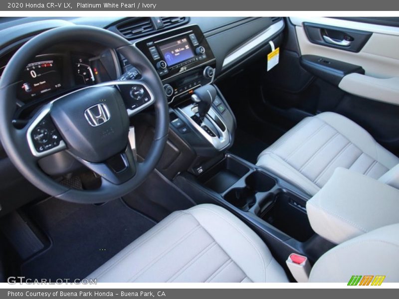 Platinum White Pearl / Ivory 2020 Honda CR-V LX