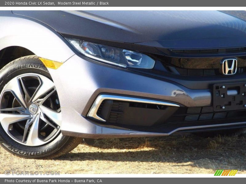 Modern Steel Metallic / Black 2020 Honda Civic LX Sedan