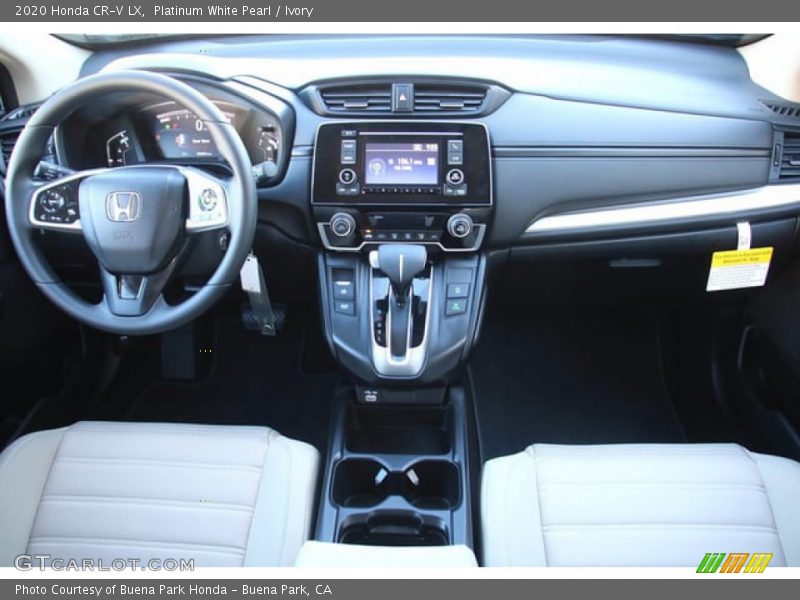 Platinum White Pearl / Ivory 2020 Honda CR-V LX