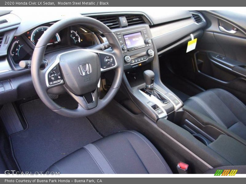 Modern Steel Metallic / Black 2020 Honda Civic LX Sedan