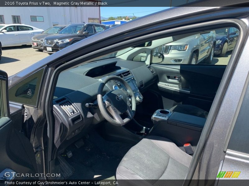 Magnetic Gray Metallic / Black 2016 Toyota Prius v Two