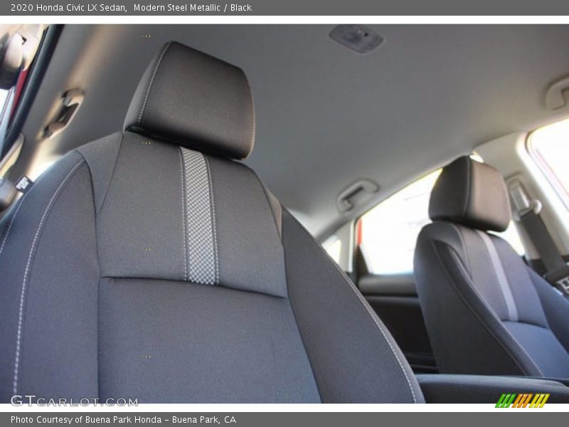 Modern Steel Metallic / Black 2020 Honda Civic LX Sedan