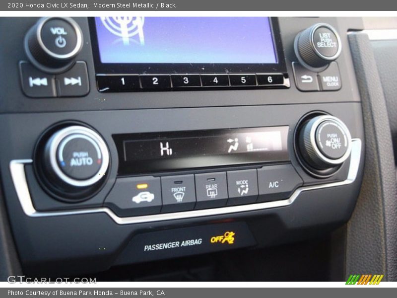 Modern Steel Metallic / Black 2020 Honda Civic LX Sedan