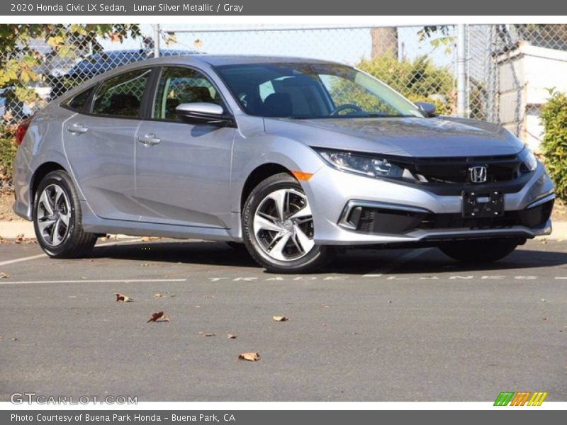 Lunar Silver Metallic / Gray 2020 Honda Civic LX Sedan