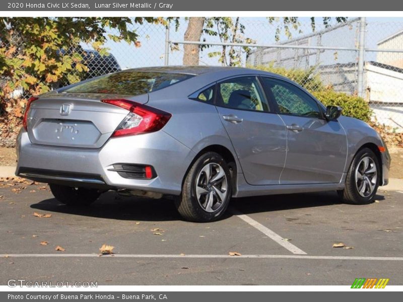 Lunar Silver Metallic / Gray 2020 Honda Civic LX Sedan