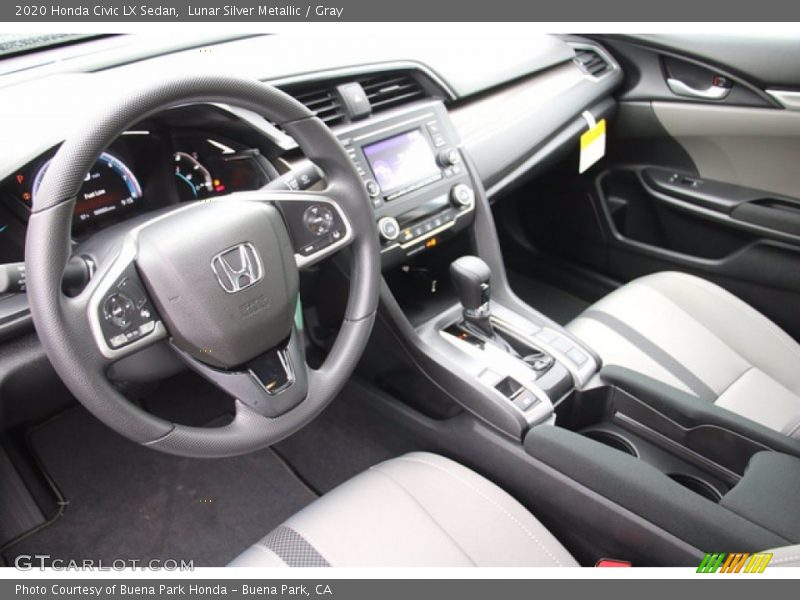 Lunar Silver Metallic / Gray 2020 Honda Civic LX Sedan