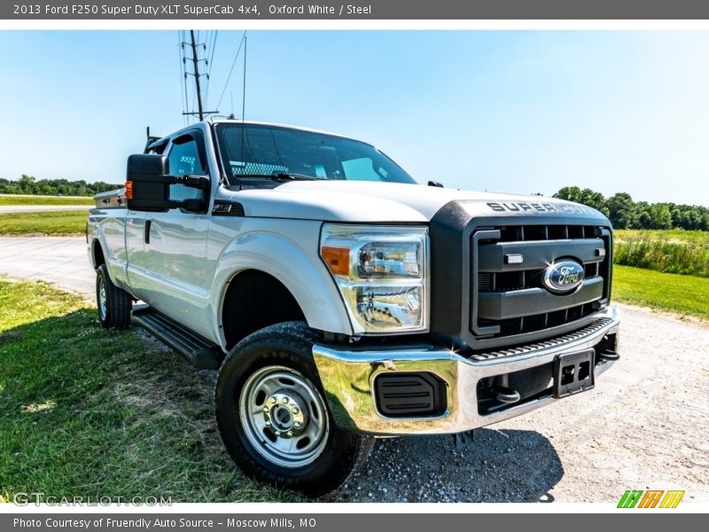 Oxford White / Steel 2013 Ford F250 Super Duty XLT SuperCab 4x4