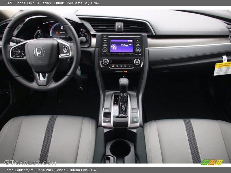 Lunar Silver Metallic / Gray 2020 Honda Civic LX Sedan