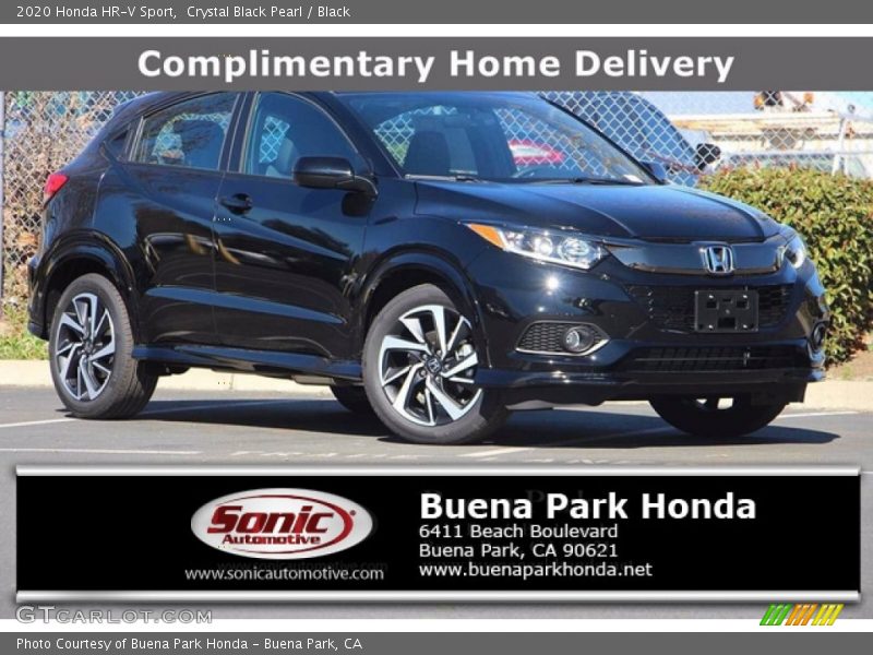 Crystal Black Pearl / Black 2020 Honda HR-V Sport
