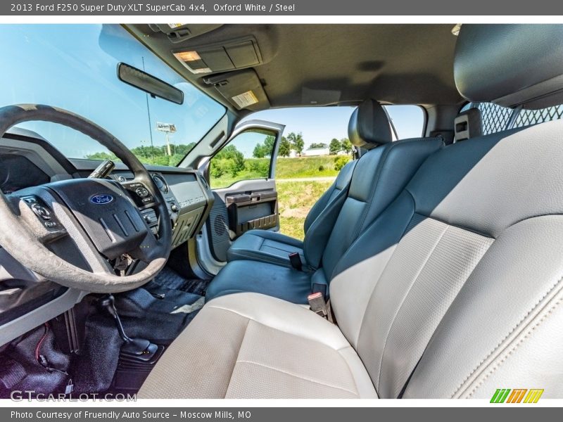 Oxford White / Steel 2013 Ford F250 Super Duty XLT SuperCab 4x4
