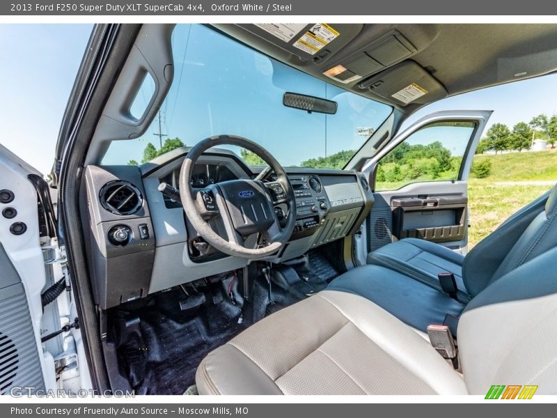 Oxford White / Steel 2013 Ford F250 Super Duty XLT SuperCab 4x4