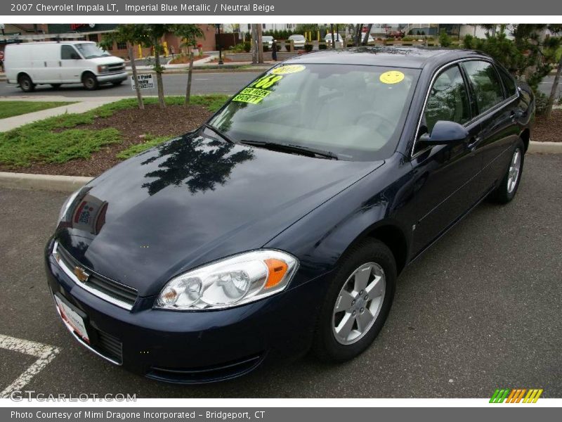 Imperial Blue Metallic / Neutral Beige 2007 Chevrolet Impala LT