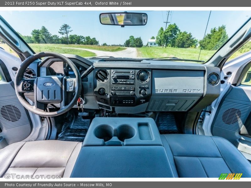 Oxford White / Steel 2013 Ford F250 Super Duty XLT SuperCab 4x4