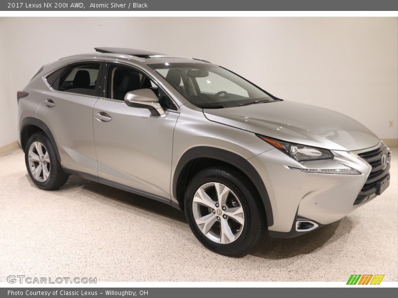 Atomic Silver / Black 2017 Lexus NX 200t AWD