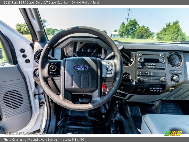 Oxford White / Steel 2013 Ford F250 Super Duty XLT SuperCab 4x4