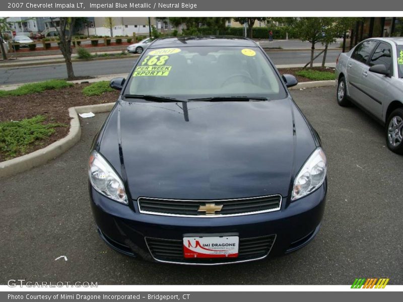 Imperial Blue Metallic / Neutral Beige 2007 Chevrolet Impala LT