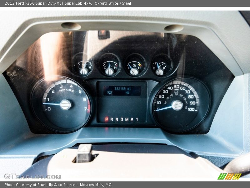 Oxford White / Steel 2013 Ford F250 Super Duty XLT SuperCab 4x4