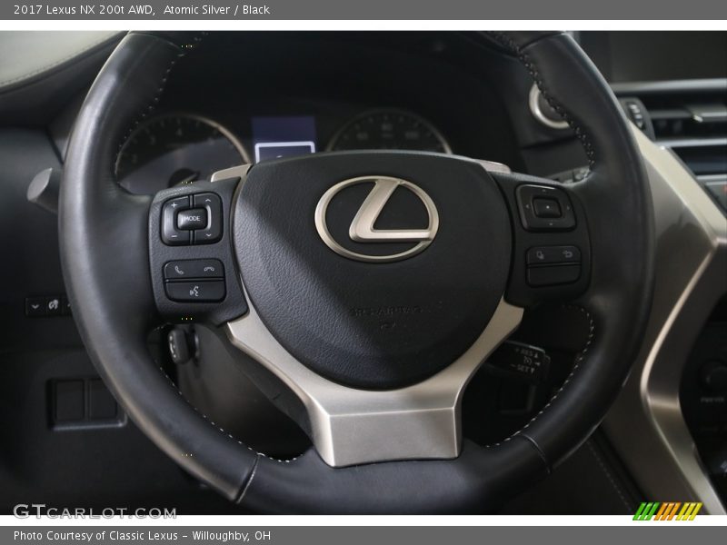 Atomic Silver / Black 2017 Lexus NX 200t AWD