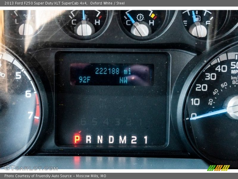 Oxford White / Steel 2013 Ford F250 Super Duty XLT SuperCab 4x4