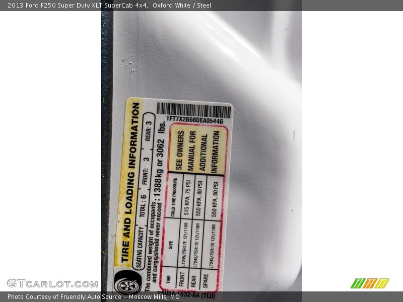 Oxford White / Steel 2013 Ford F250 Super Duty XLT SuperCab 4x4