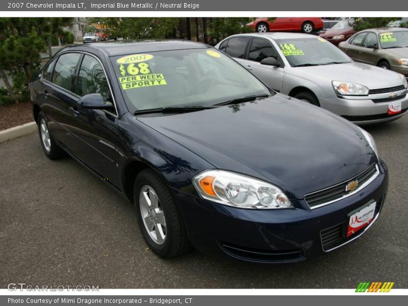 Imperial Blue Metallic / Neutral Beige 2007 Chevrolet Impala LT