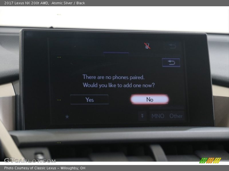 Atomic Silver / Black 2017 Lexus NX 200t AWD