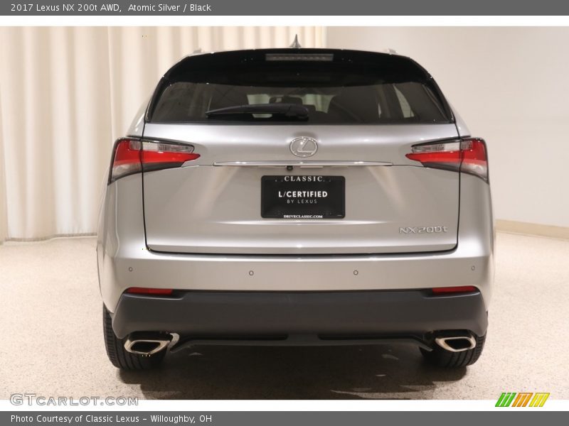 Atomic Silver / Black 2017 Lexus NX 200t AWD